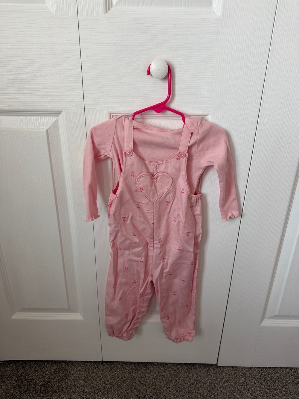 Carter's Pink Heart-Detail Girls' One-Piece Bodysuit
